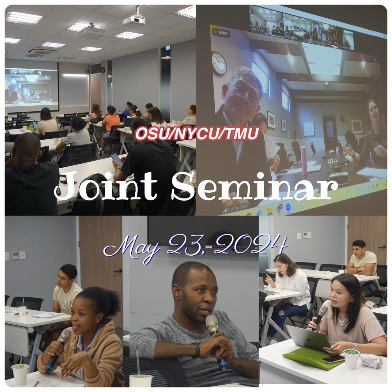 Joint Seminar: OSU/TMU/NYCU on May 23 